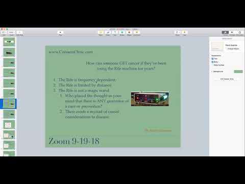 ZOOM - 9-18-18 - Rife Realism, Hormone Balance, Ascites | Dr. Kevin Conners