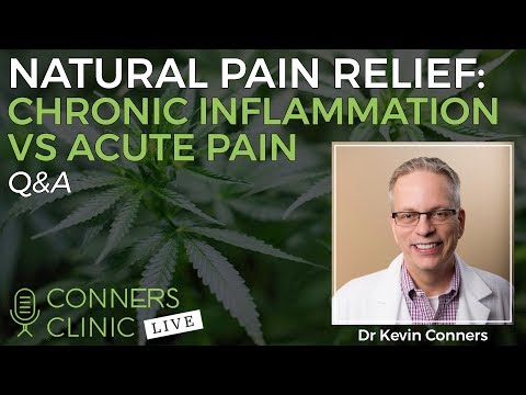 Natural Pain Relief: Chronic Inflammation vs Acute Pain | Conners Clinic Live #5