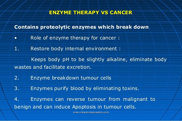 Cancer and Enzyme Therapy