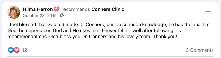 Conners Clinic Testimonials Review Patient Alternative Cancer Treatment